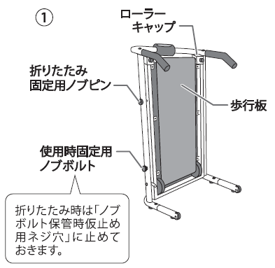 EXW7019 自走式ウォーカー7019】本体の開き方・折りたたみ方法 | よく 