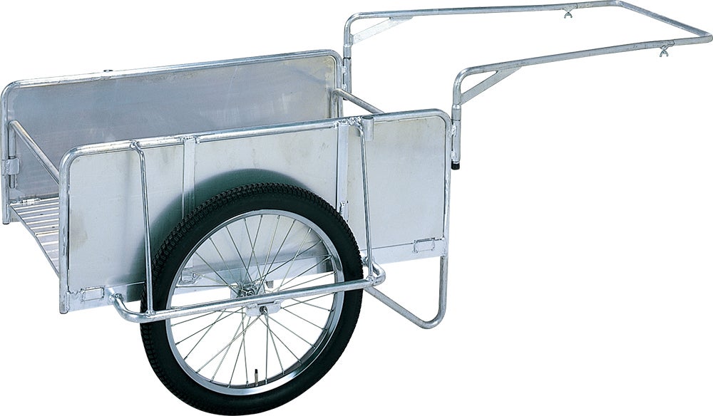 京都市内の方限定　折りたたみ式　リヤカー　180キロ　動作良好　　コンパック 京都市内の方限定 折りたたみ式 リヤカー 180キロ 動作良好