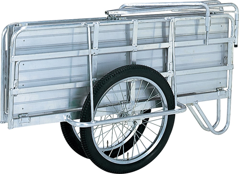アルミ製リヤカー　ロングサイズ Amazon.co.jp: MOTOFUTURE リヤカー リアカー 荷室長さ 1440mm